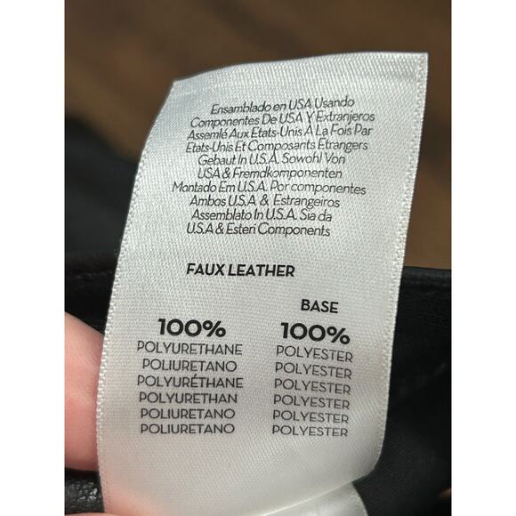 Mother Women's Mid Rise Faux Leather The Insider Ankle Jeans in Black Size 23 - Picture 9 of 14